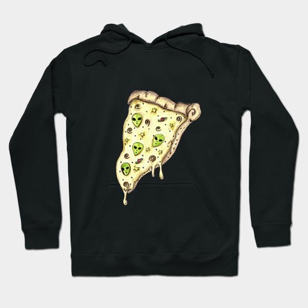 Alien Fresh Pizza ~ It's out of this world! Hoodie by Kyko619